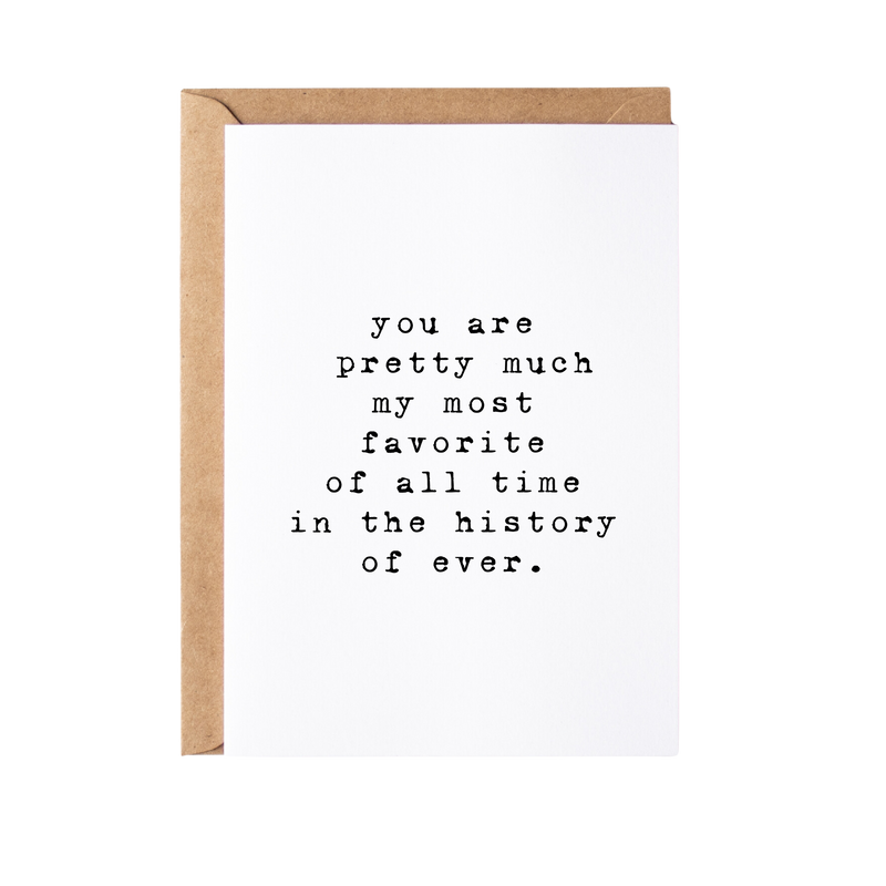 History of Forever Greeting Card