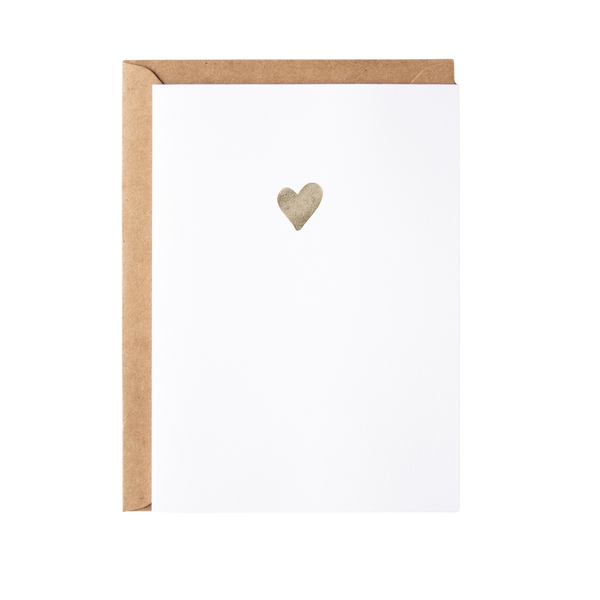 Glitter Heart Greeting Card