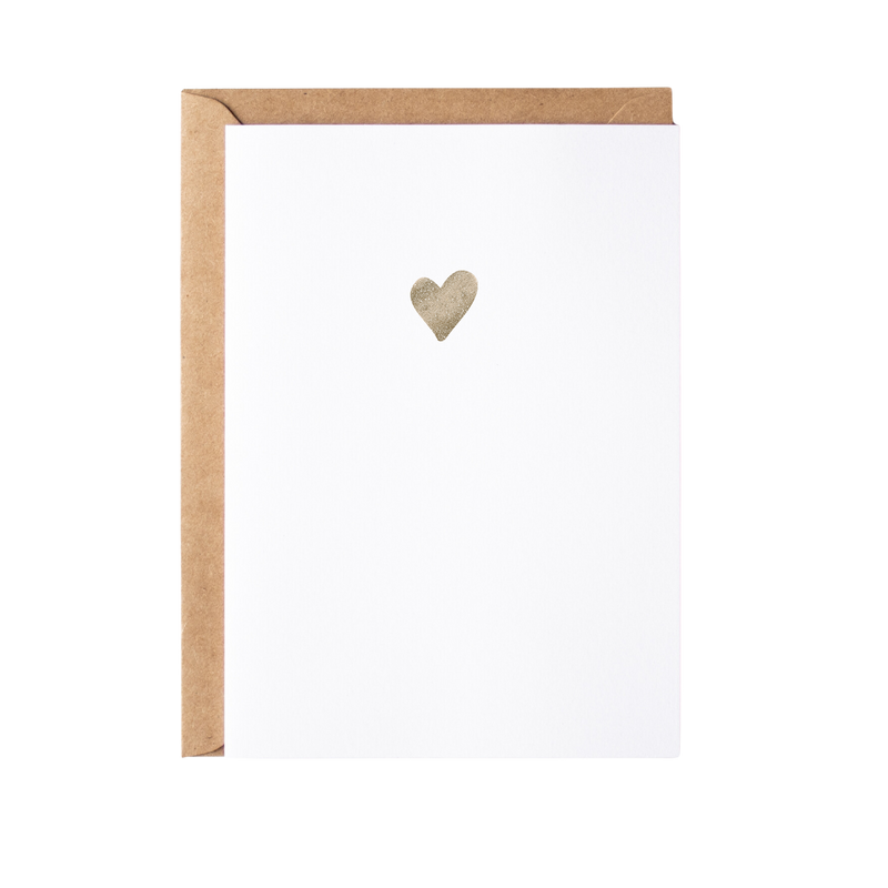 Glitter Heart Greeting Card