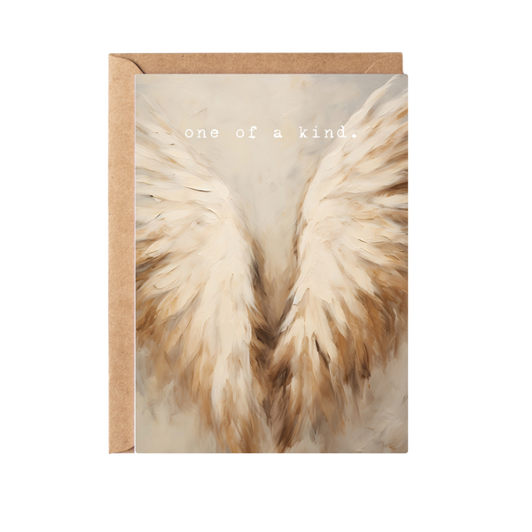 One of a Kind Wings Greeting Card
