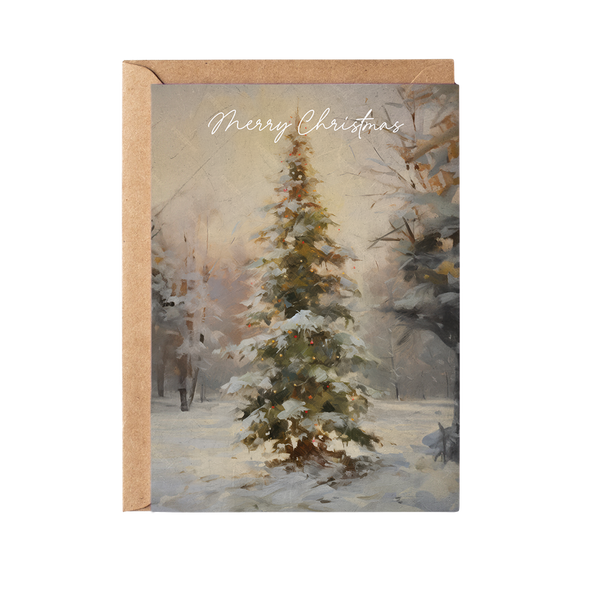 Merry Christmas Tree Greeting Card