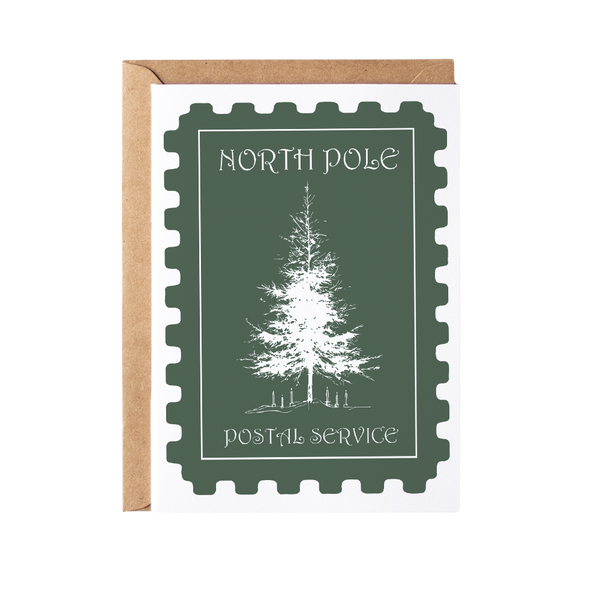 North Pole Tree Greeting Card