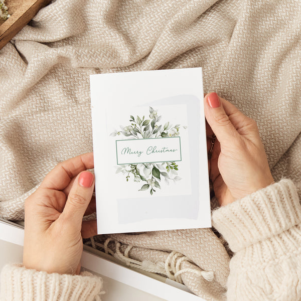 Merry Christmas Greenery Greeting Card