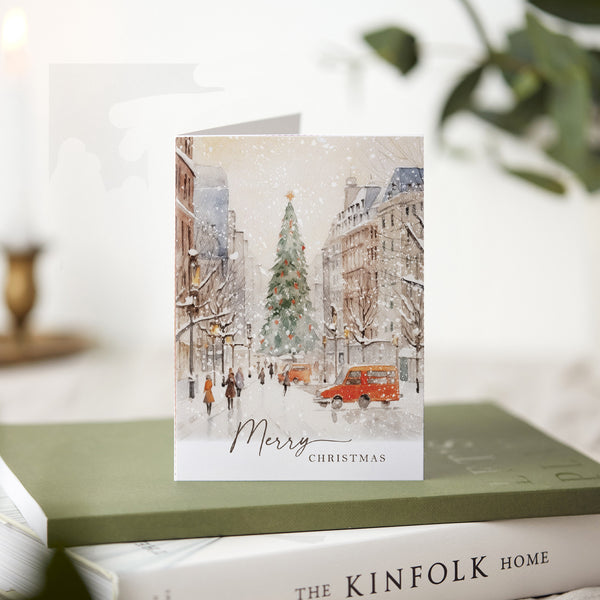 Merry Christmas City Greeting Card