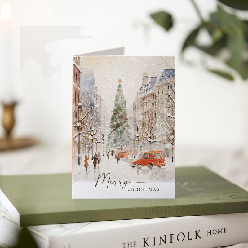 Merry Christmas City Greeting Card