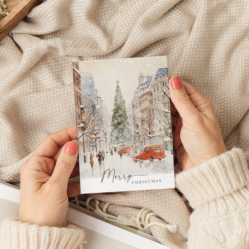 Merry Christmas City Greeting Card