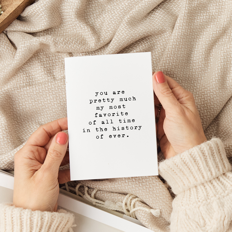 History of Forever Greeting Card