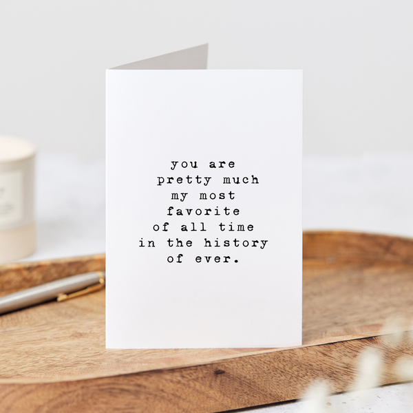 History of Forever Greeting Card