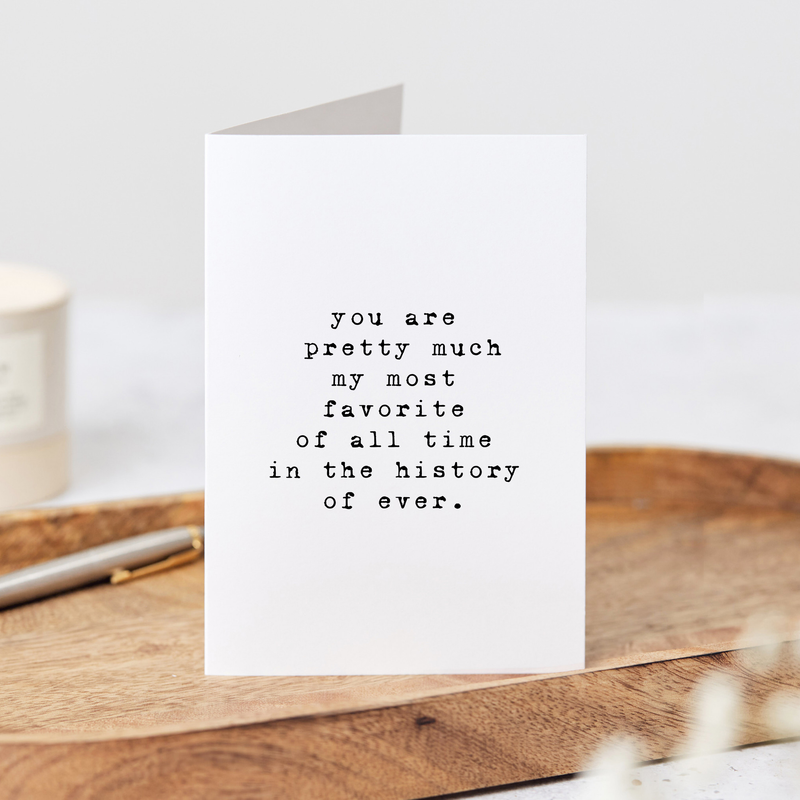 History of Forever Greeting Card