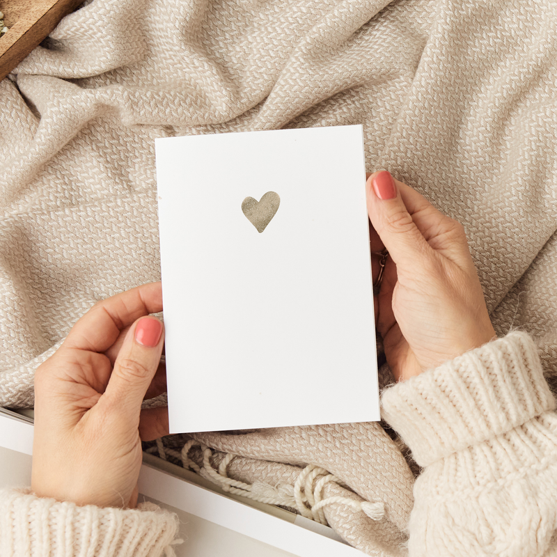 Glitter Heart Greeting Card