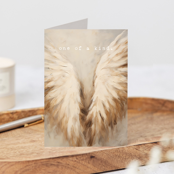 One of a Kind Wings Greeting Card