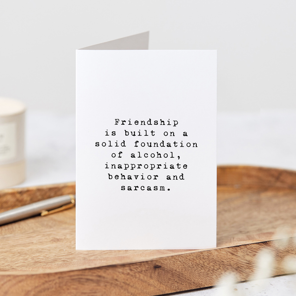 Solid Foundation Greeting Card