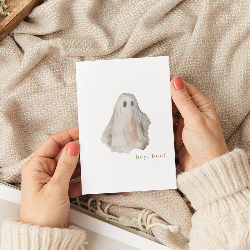 Hey Boo Greeting Card