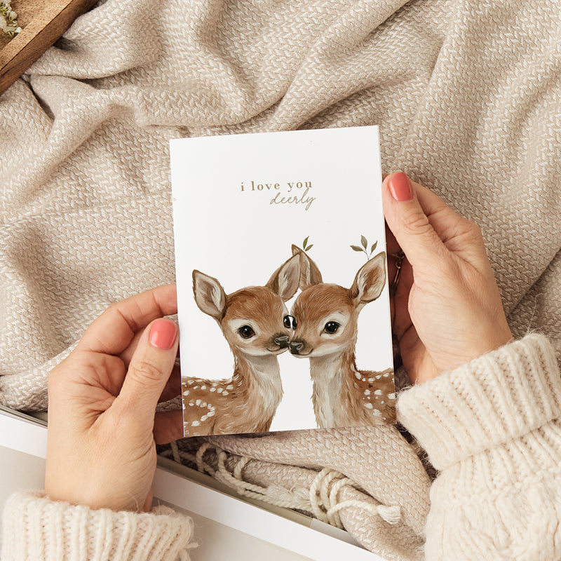 I Love You Deerly Greeting Card