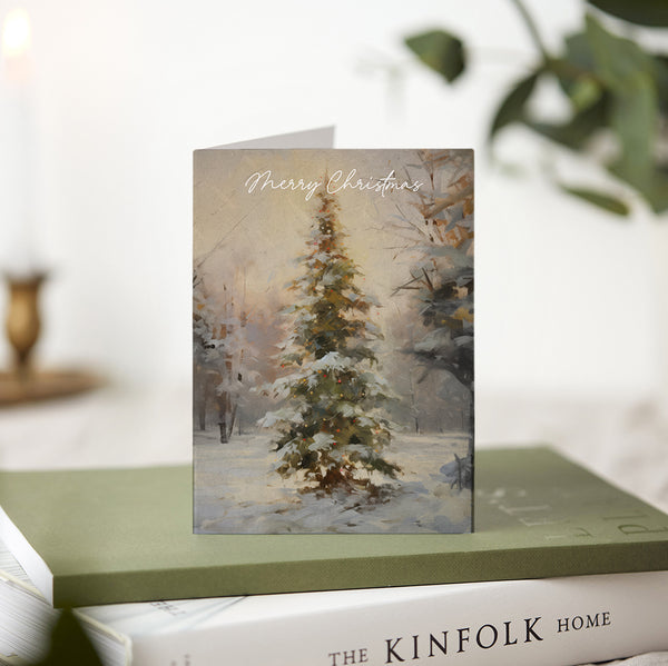 Merry Christmas Tree Greeting Card