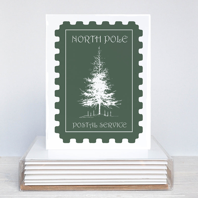 North Pole Tree Greeting Card