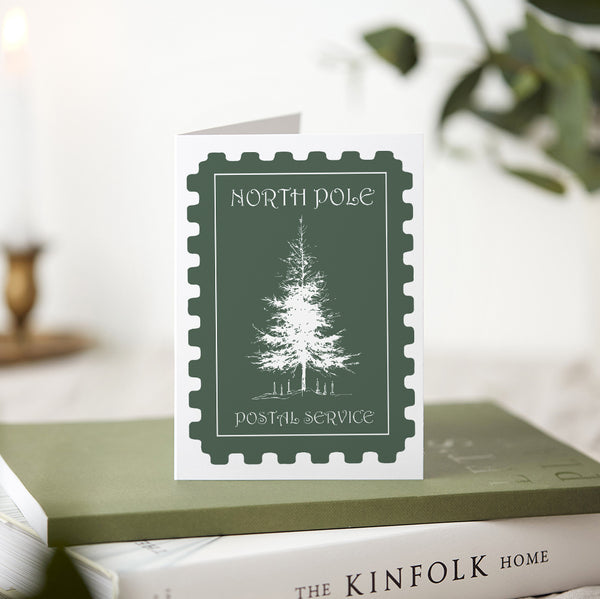 North Pole Tree Greeting Card