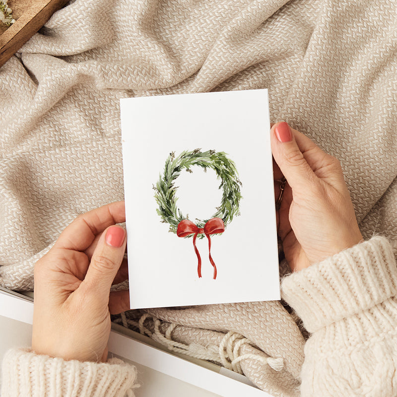 Christmas Wreath Greeting Card