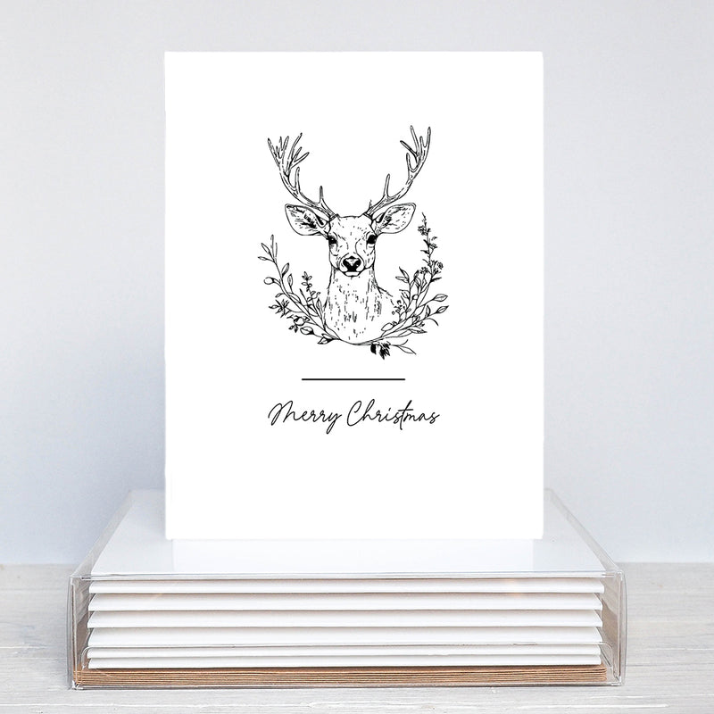 Merry Christmas Deer Greeting Card