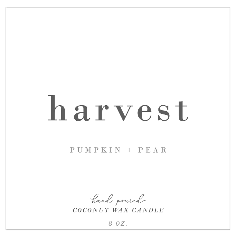 Harvest | Pumpkin + Pear Fluted Coconut Wax Candle