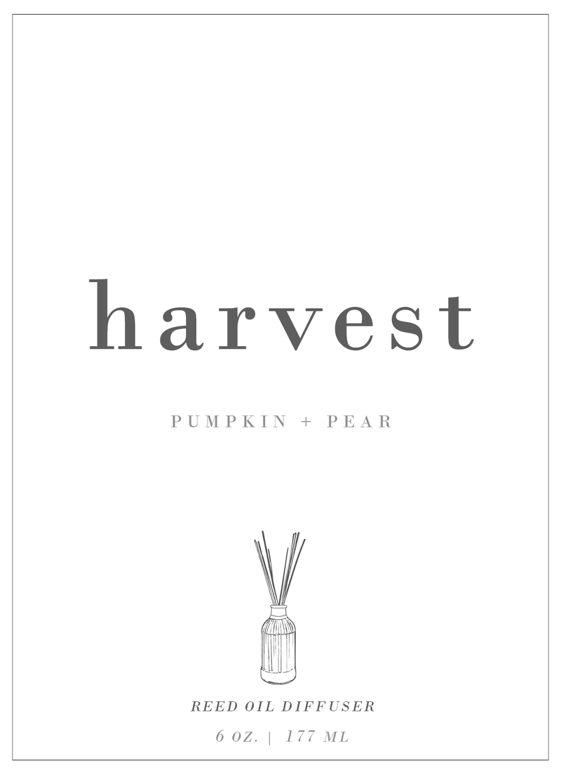 Harvest | Pumpkin + Pear Reed Diffuser