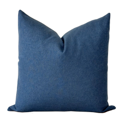Indigo Blue Slubbed Linen Pillow Cover | Jonah
