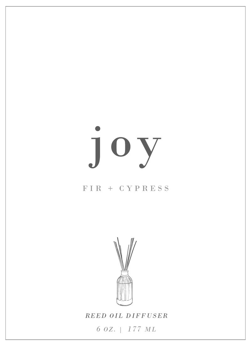 Joy | Fir + Cypress Reed Diffuser