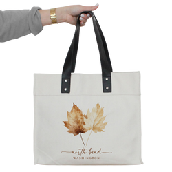 Custom City State Leaves Market Tote