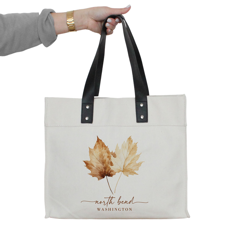Custom City State Leaves Market Tote