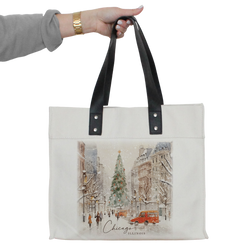 Custom Christmas City Market Tote