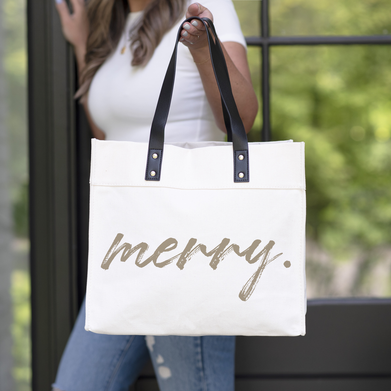 Merry {Tan} Market Tote