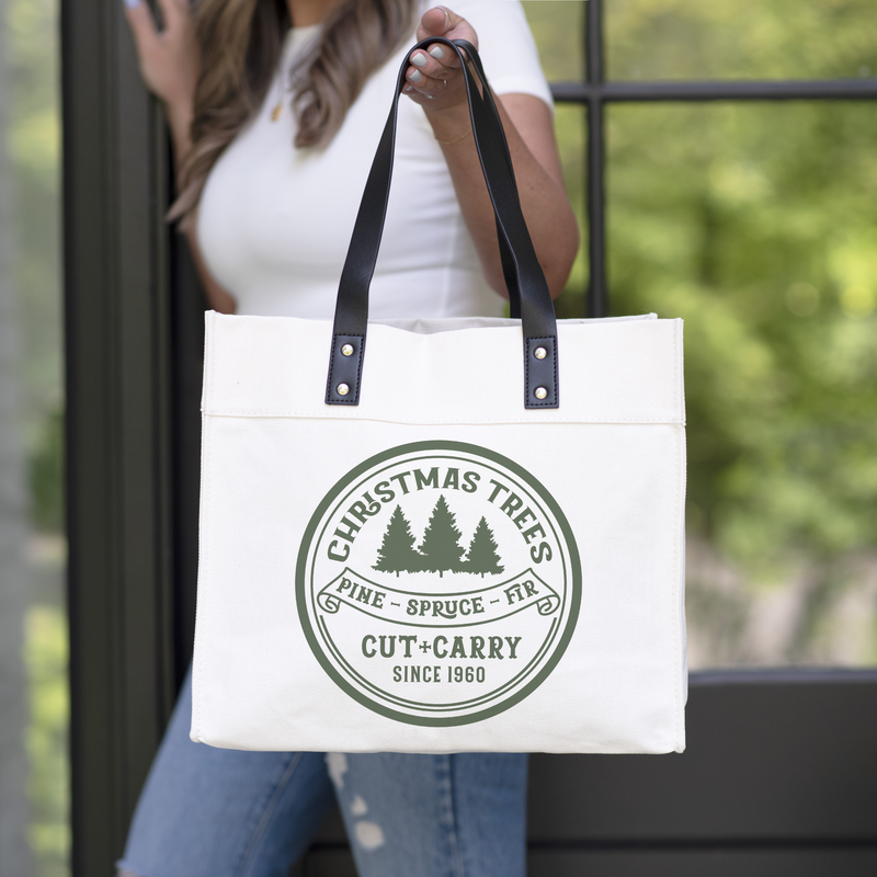Christmas Trees Market Tote