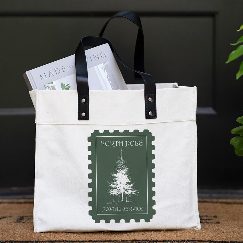 North Pole Tree Market Tote