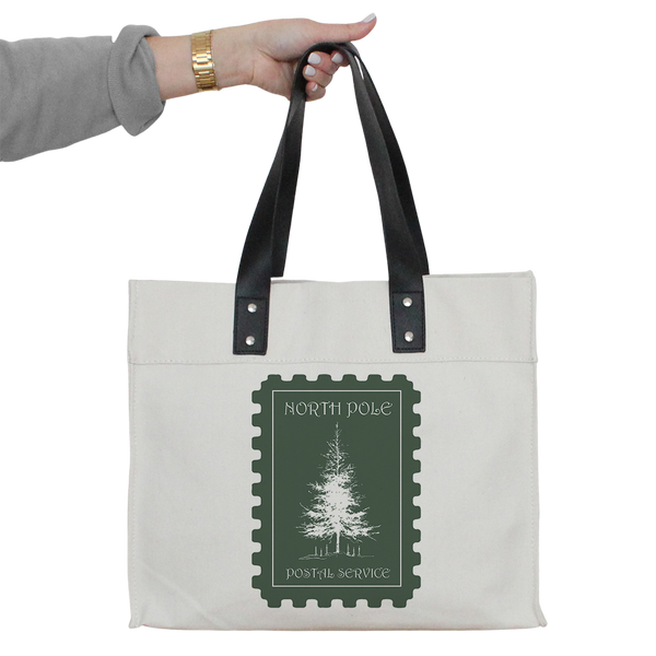 North Pole Tree Market Tote