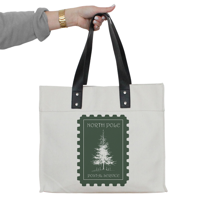 North Pole Tree Market Tote