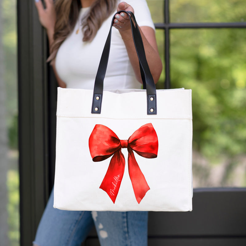 Custom City Bow Market Tote