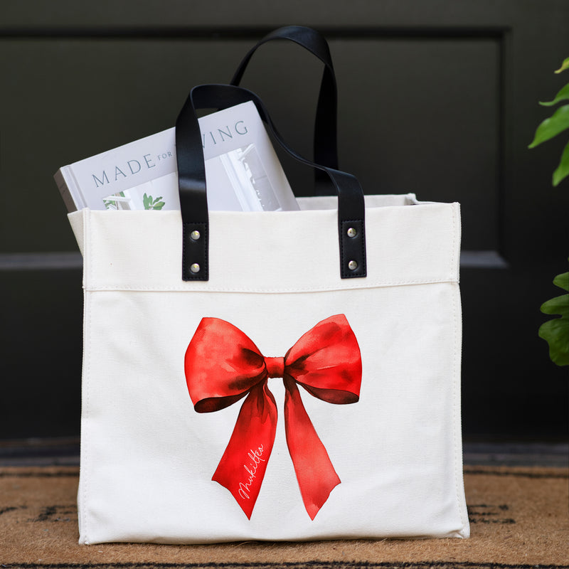 Custom City Bow Market Tote