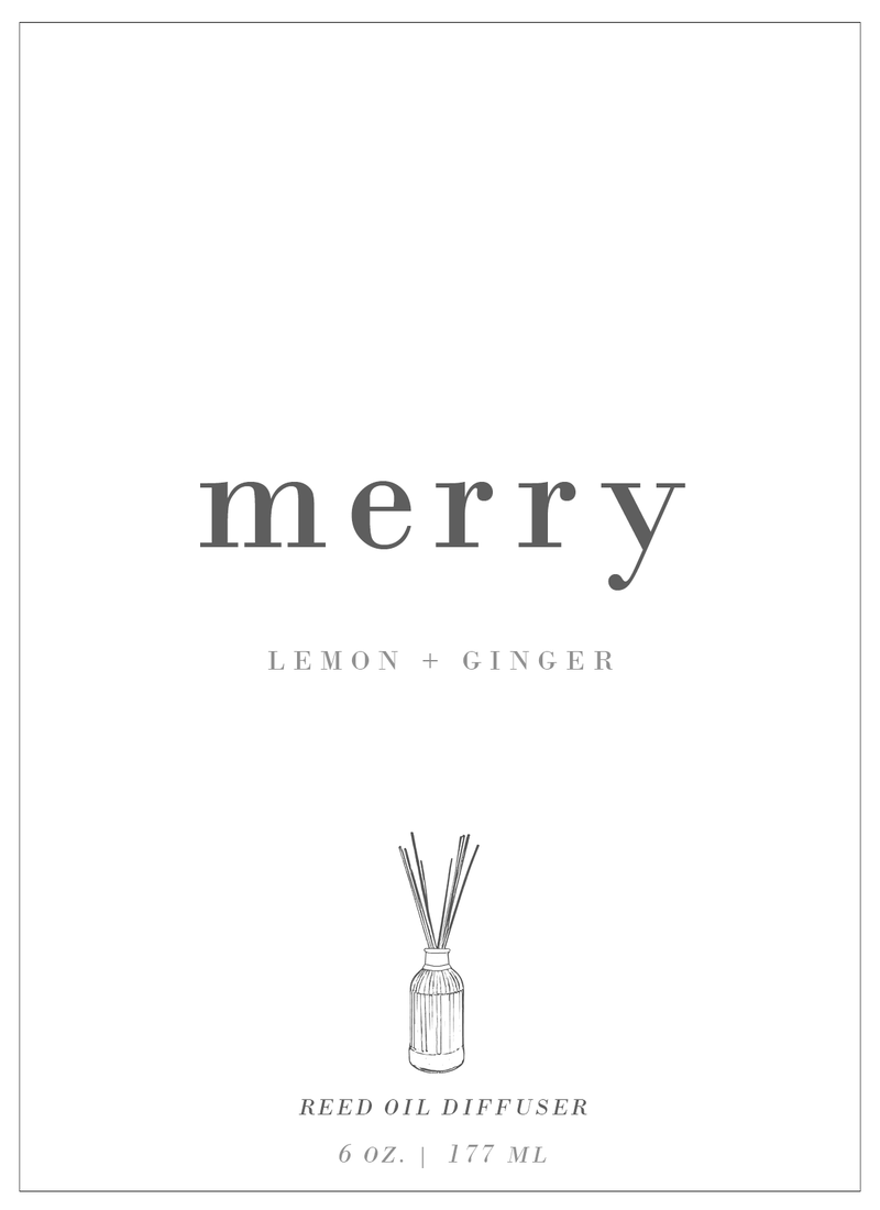 Merry | Lemon + Juniper Reed Diffuser