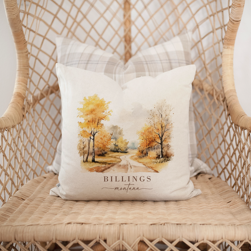 Custom Fall Scene Pillow Cover