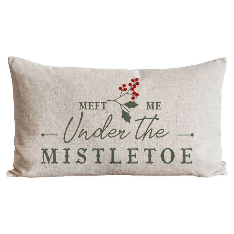 Mistletoe Pillow Cover