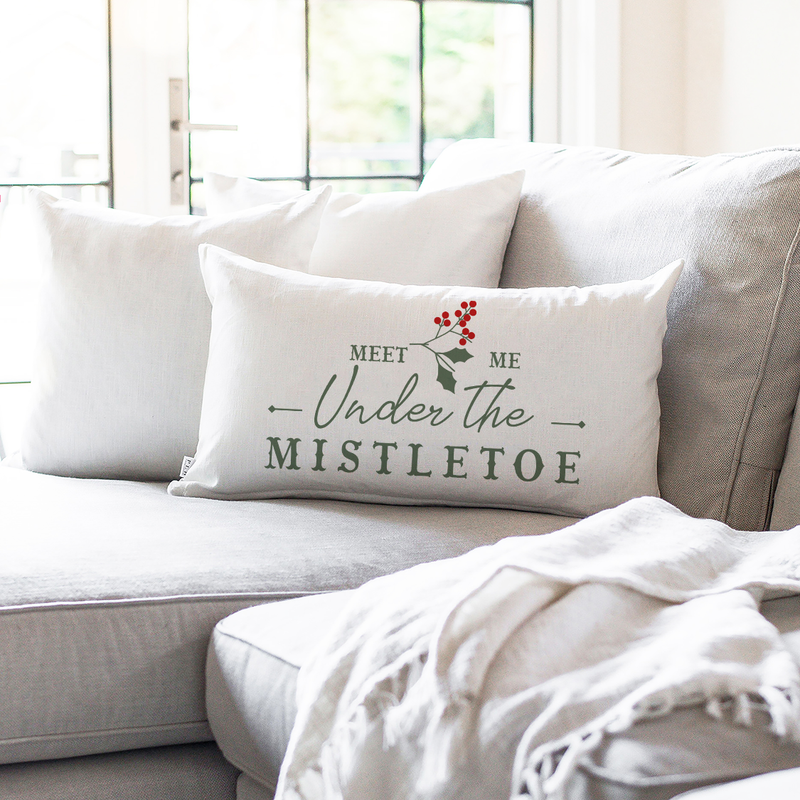 Mistletoe Pillow Cover