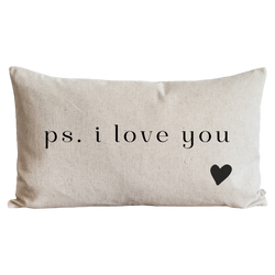 PS I love you Pillow Cover
