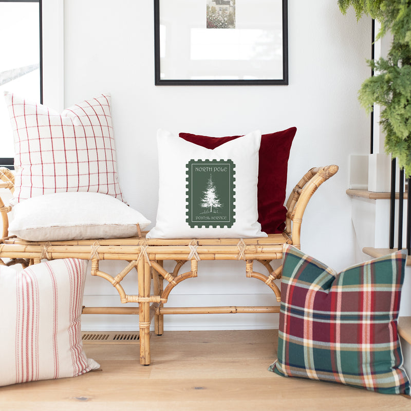 North Pole Tree Pillow Cover