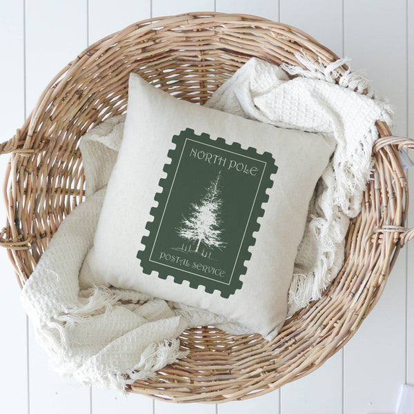 North Pole Tree Pillow Cover