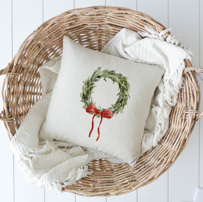 Christmas Wreath Pillow Cover