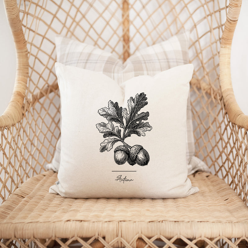 Autumn Acorn Pillow Cover