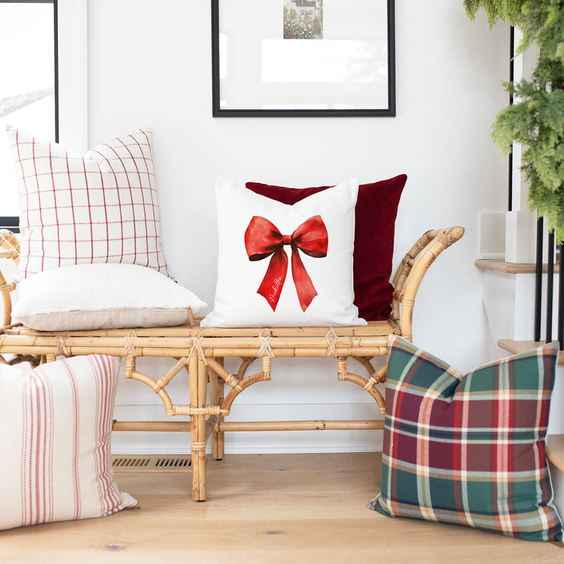 Custom City Bow Pillow Cover