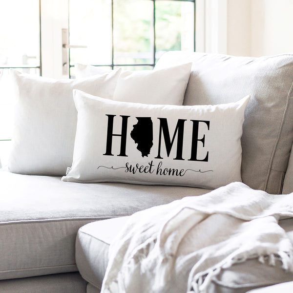 Home Sweet Home State Custom Pillow Cover