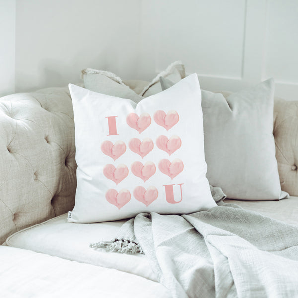 I Heart U Pillow Cover
