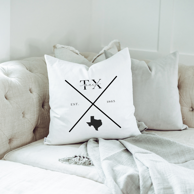 Custom City State Est X Pillow Cover